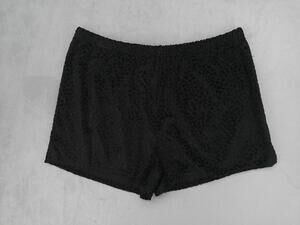 Y2K‎ Nicole Miller Hot Pants Womens XL Black Velvet Animal Print Elastic